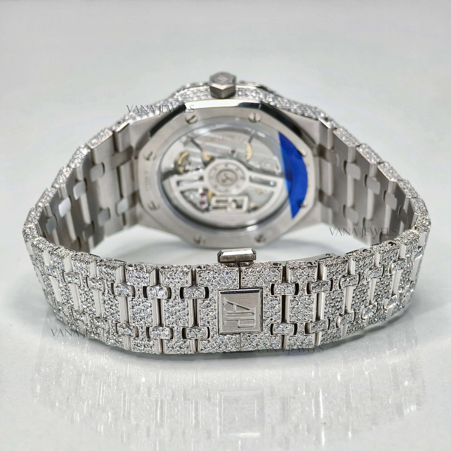 Fully Iced Handcrafted Moissanite Luxury Watch – Ultimate Hip Hop Style