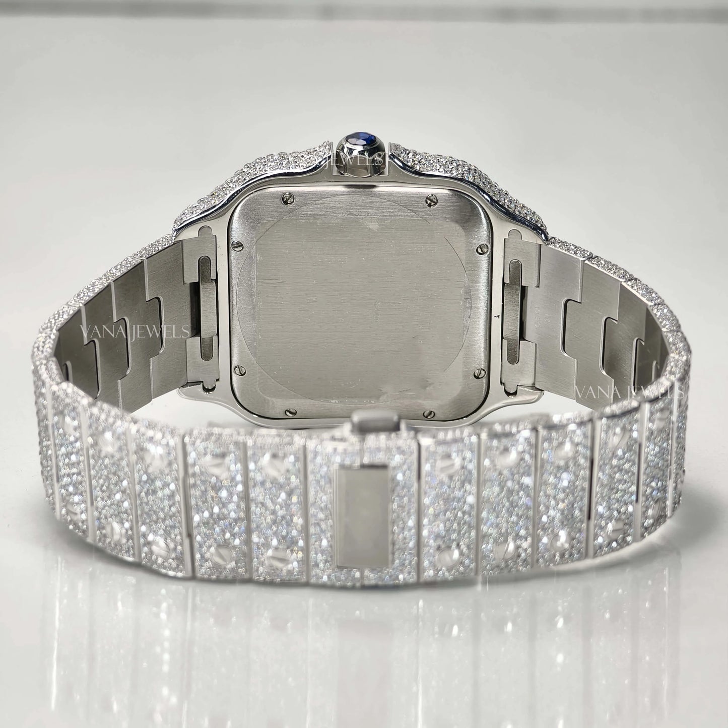 Brilliant Moissanite Diamond-Embellished Watch, A Masterpiece of Luxury