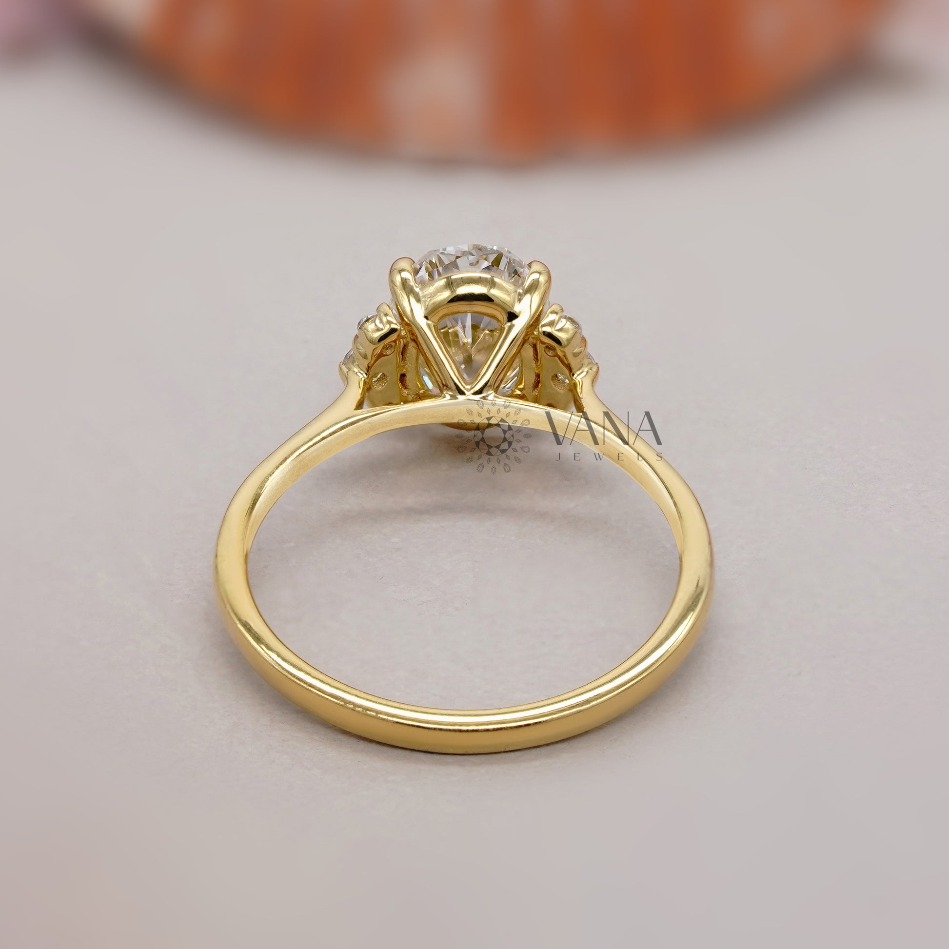 Classic oval cut diamond ring
