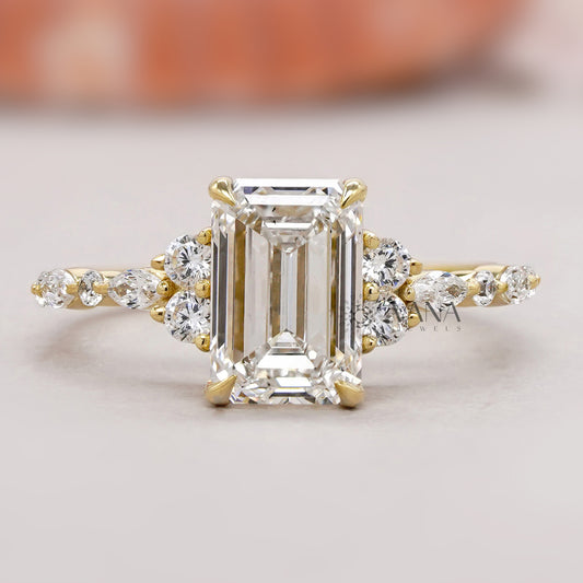 Emerald Cut Lab Diamond Ring
