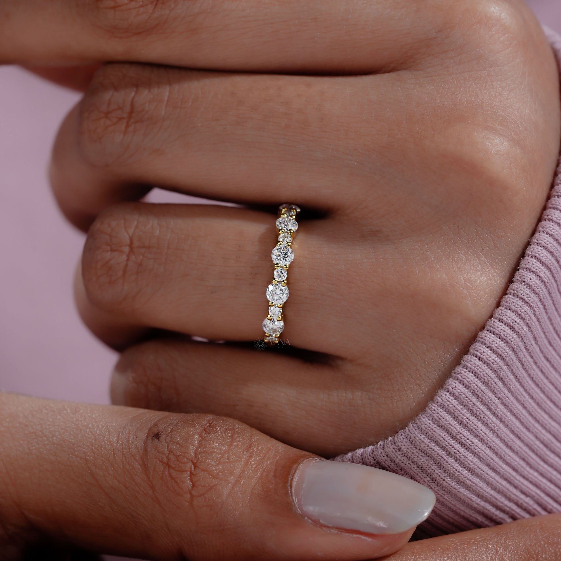 lab diamond matching wedding band
