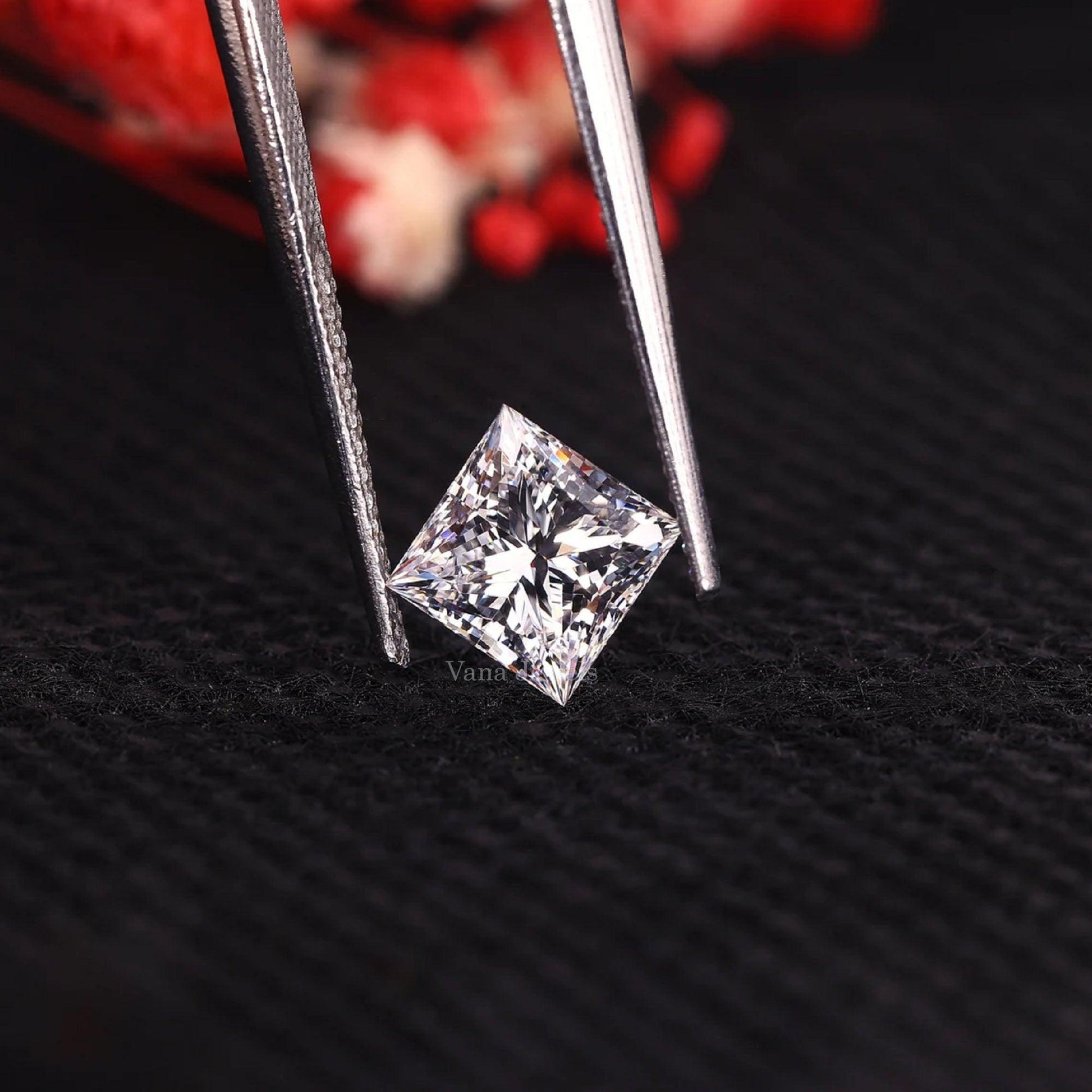 1.50 Carat Princess Cut Lab Grown Diamond | Loose Princess Cut Diamond - Vana Jewels