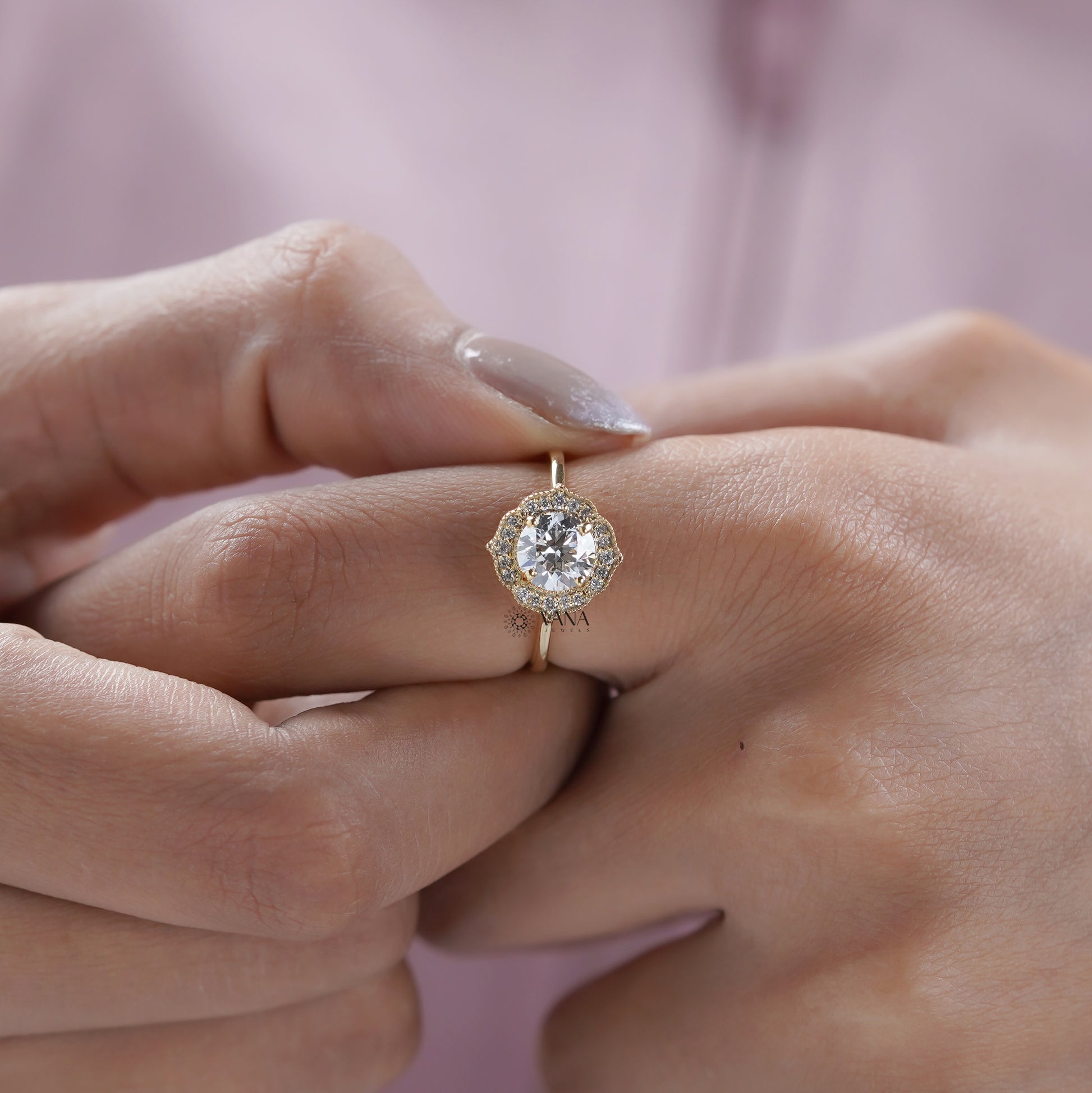Vintage Style Engagement Ring
