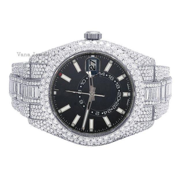 VVS Moissanite Automatic Iced Out Diamond Watch - Vana Jewels