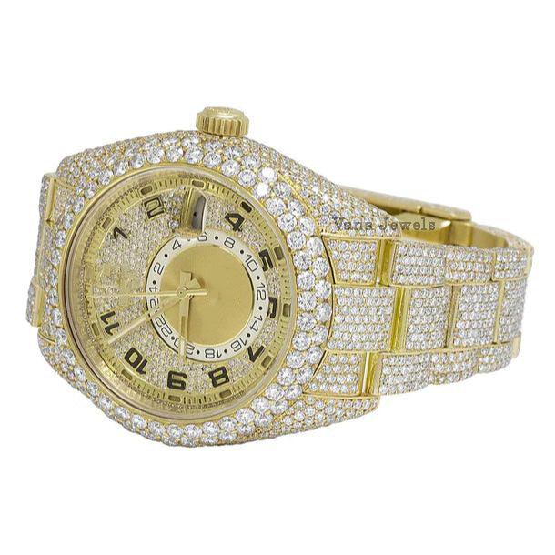 Fully Iced Out VVS Moissanite Diamond Watch - Vana Jewels