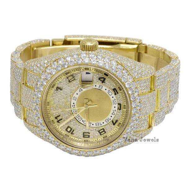 Fully Iced Out VVS Moissanite Diamond Watch - Vana Jewels