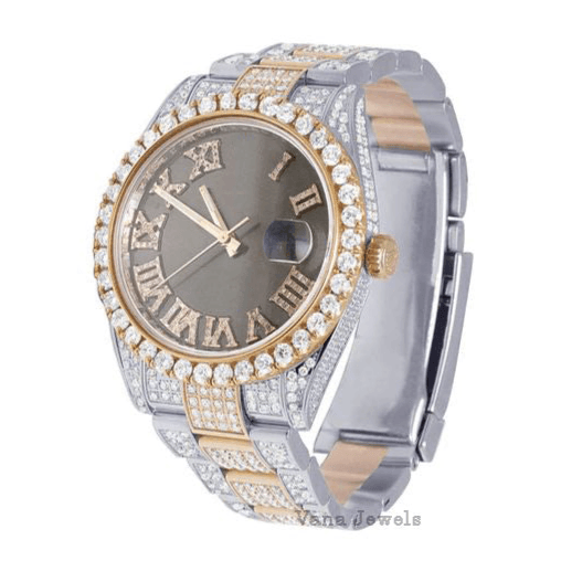 Luxury Iced Out VVS Moissanite Diamond Watch - Vana Jewels