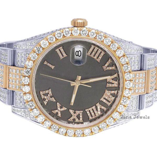 Luxury Iced Out VVS Moissanite Diamond Watch - Vana Jewels