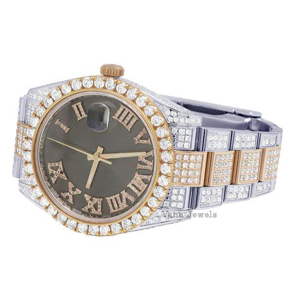 Luxury Iced Out VVS Moissanite Diamond Watch - Vana Jewels